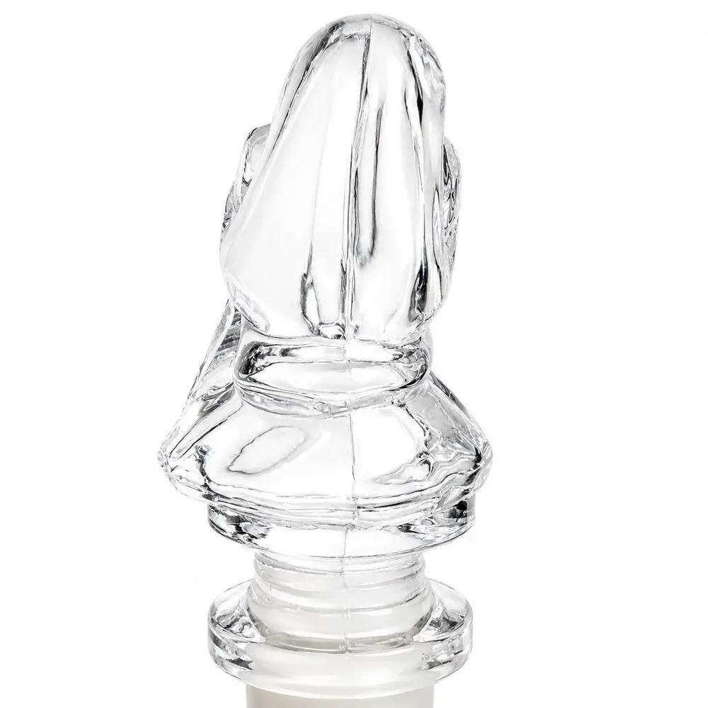Towle Full Lead Austrian Crystal Snail Bottle Stopper Wine Decanter Accessory